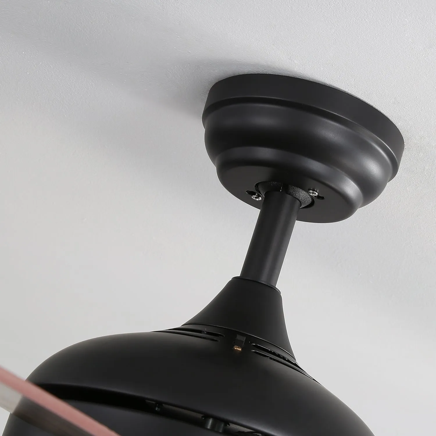 52 Inch Wooden Blades Ceiling Fan with LED Lamp Light Dimmable and Remote