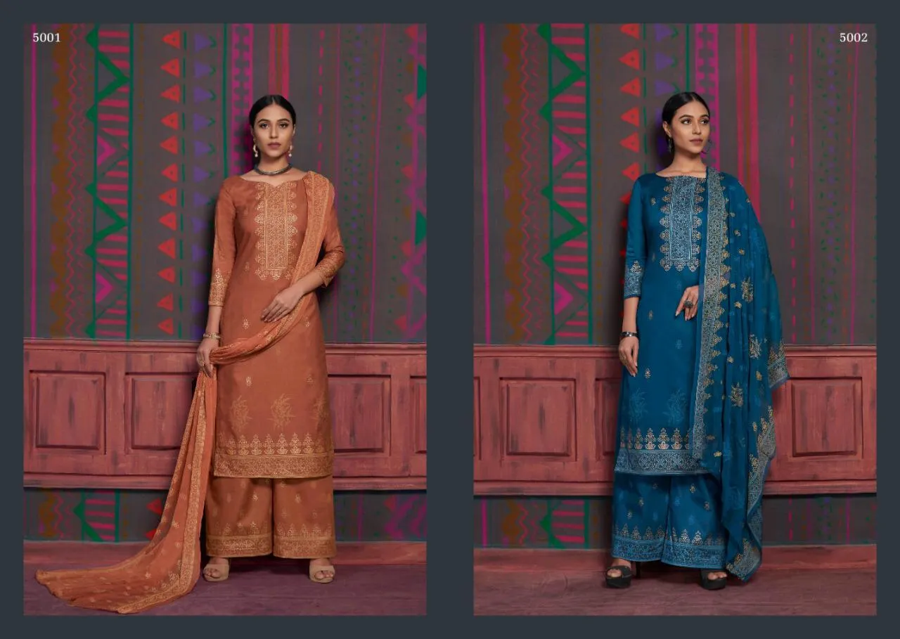 Aaa Design Studio Launched Satin Cotton Casual Wear Salwar Suits