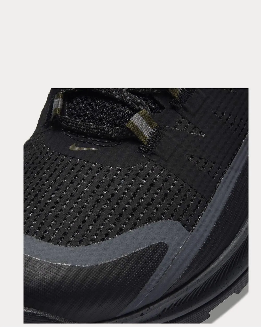 ACG Air Nasu Rubber-Trimmed Mesh Hiking  Black low top sneakers