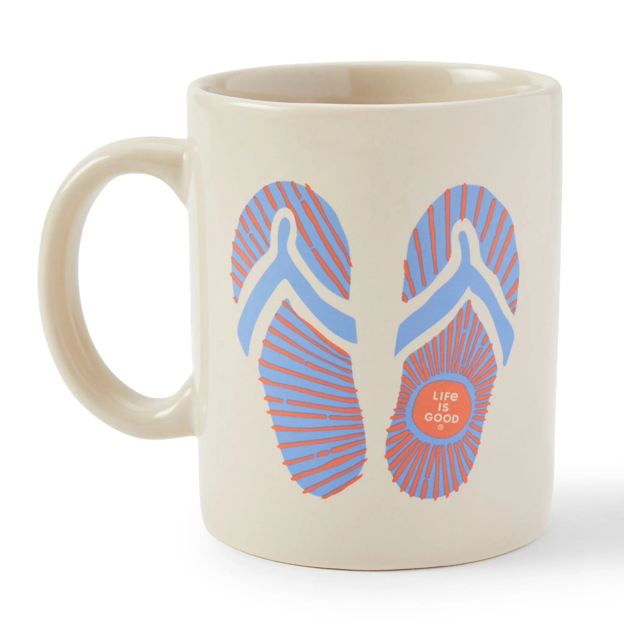 Adult Unisex Sunburst Flip Flops Jake's Mug