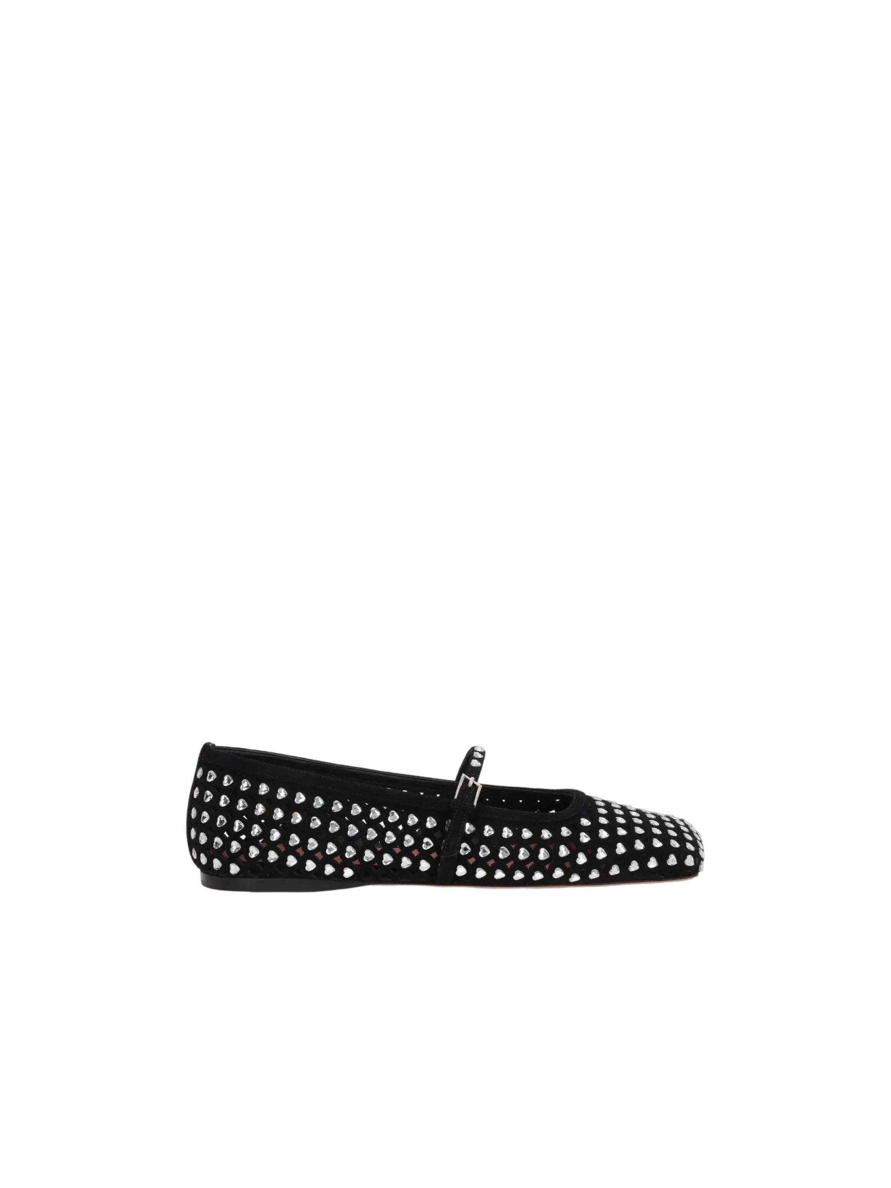 Ane Laser-Cut Suede Flats