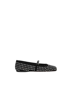 Ane Laser-Cut Suede Flats