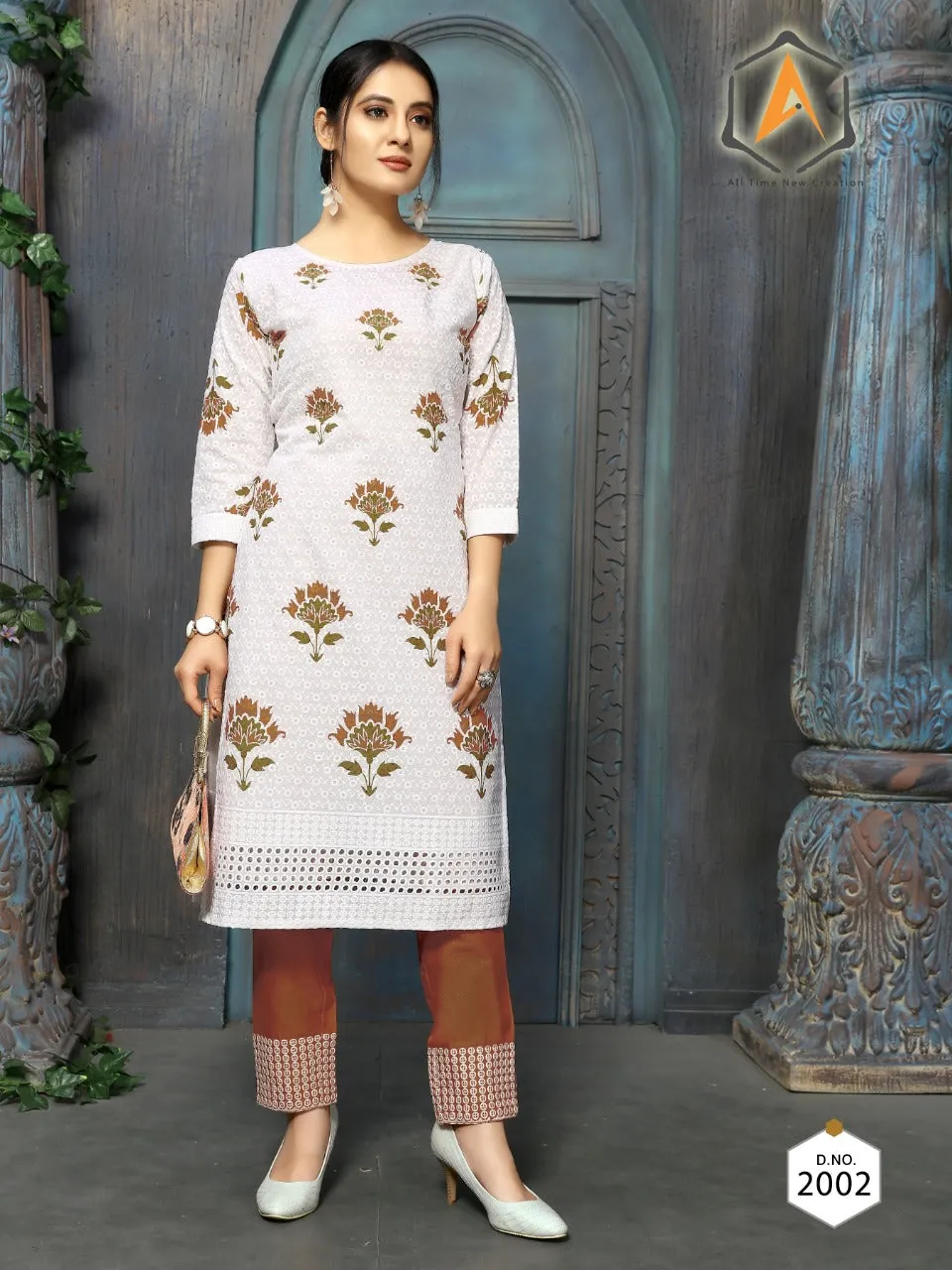 Apple Creation Presents Lukhnowi Cotton Casual Wear Kurtis Collection