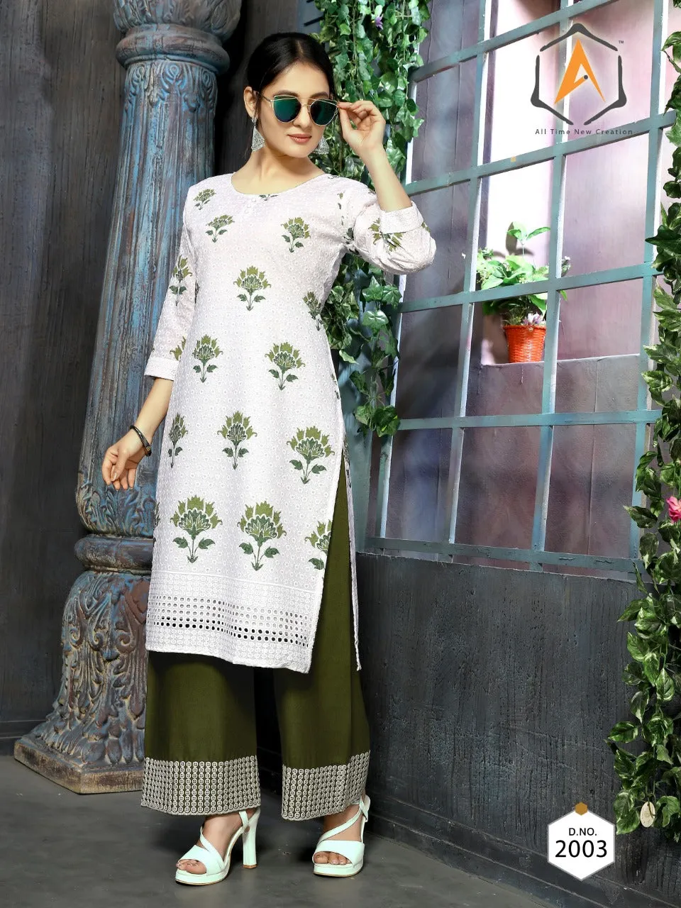 Apple Creation Presents Lukhnowi Cotton Casual Wear Kurtis Collection