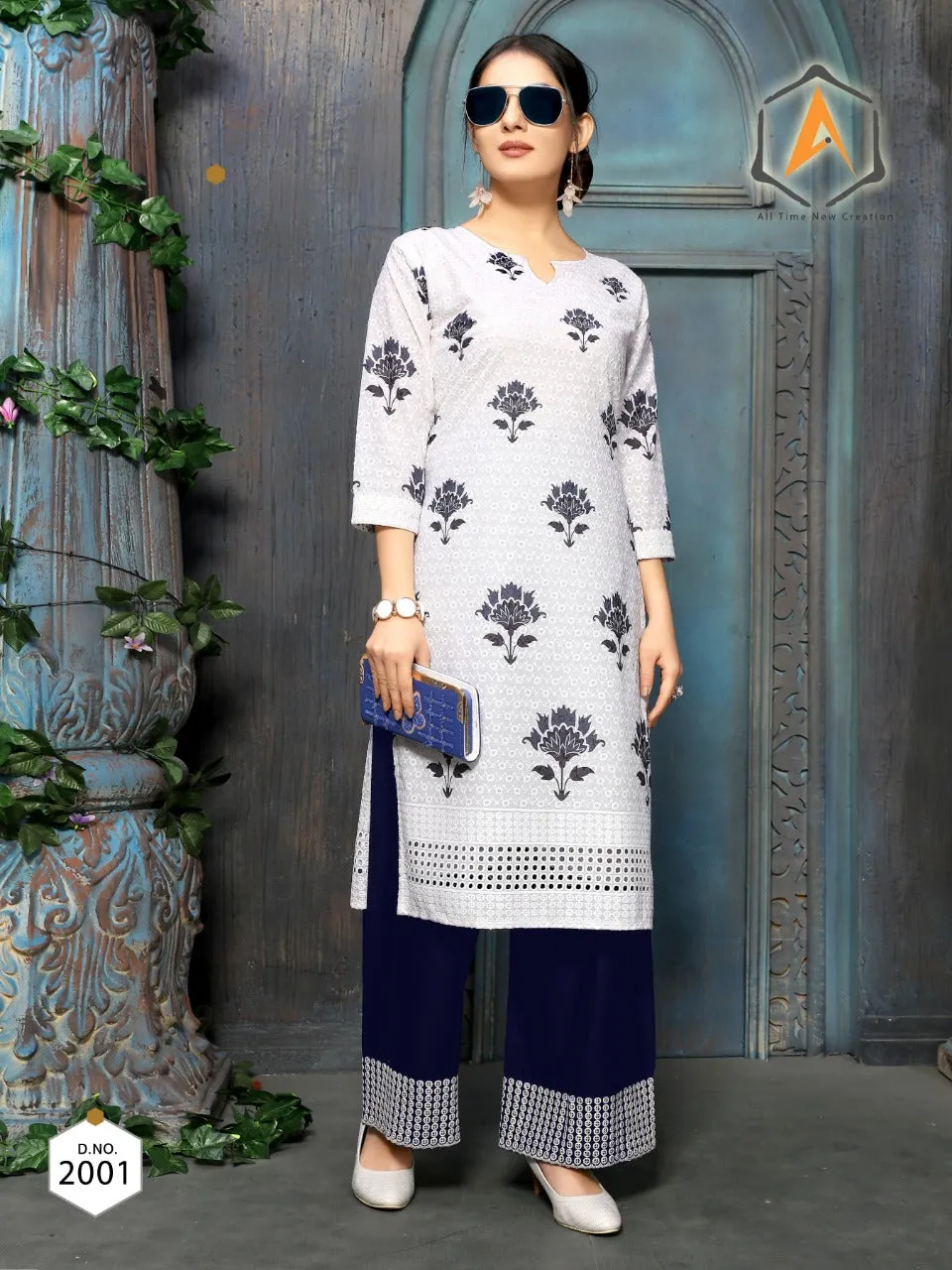 Apple Creation Presents Lukhnowi Cotton Casual Wear Kurtis Collection