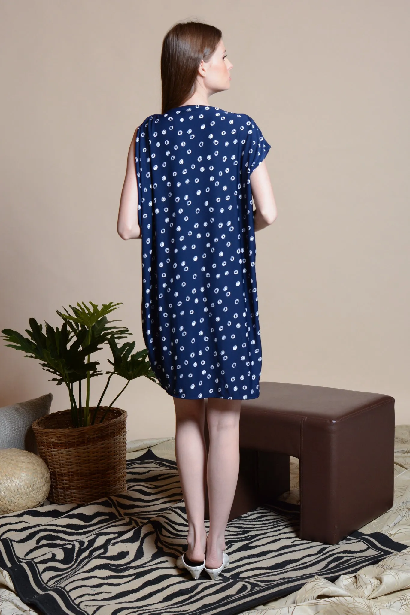 AYANA Draped Sleeve Dress