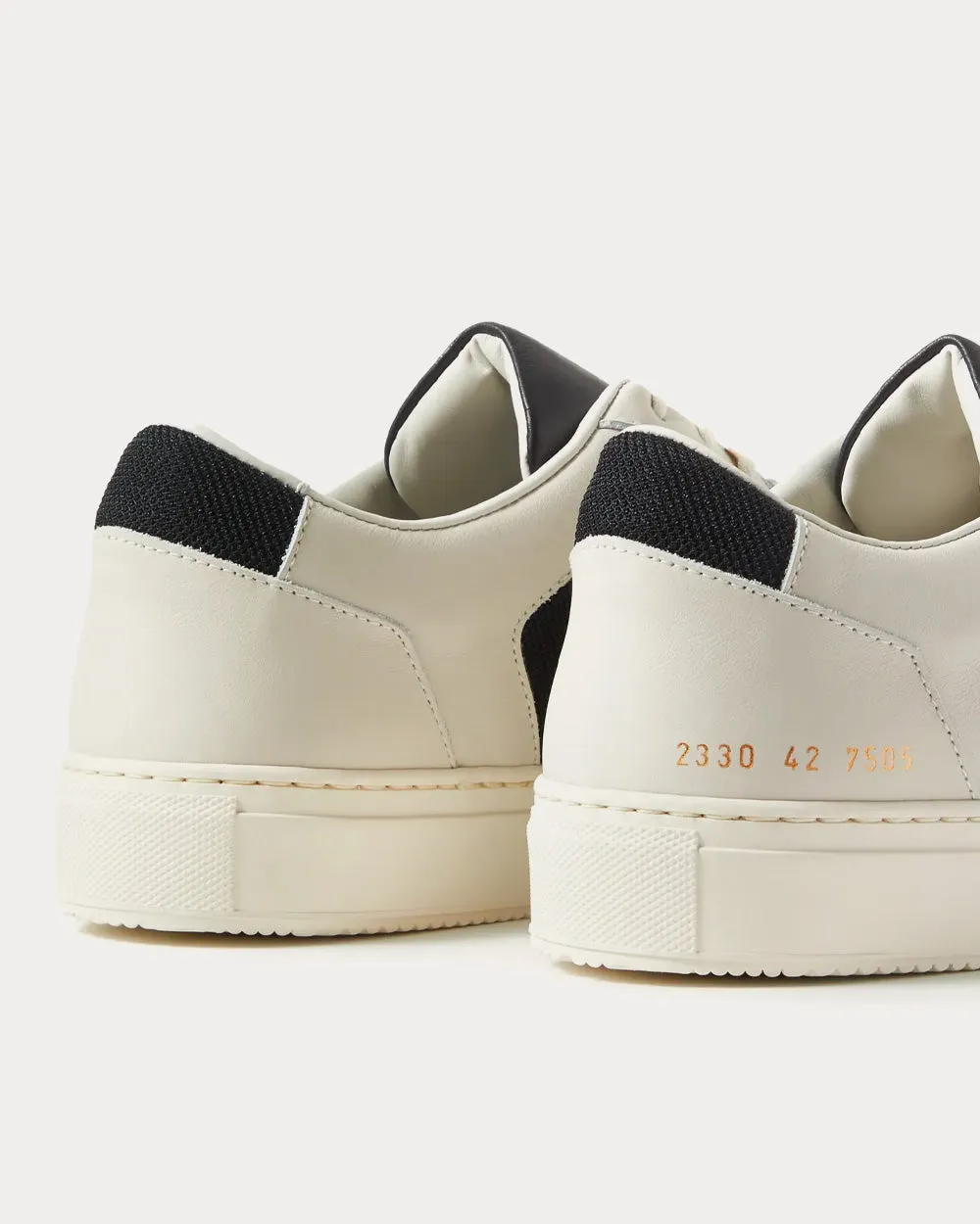BBall Decades Mesh and Leather Light Grey Low Top Sneakers