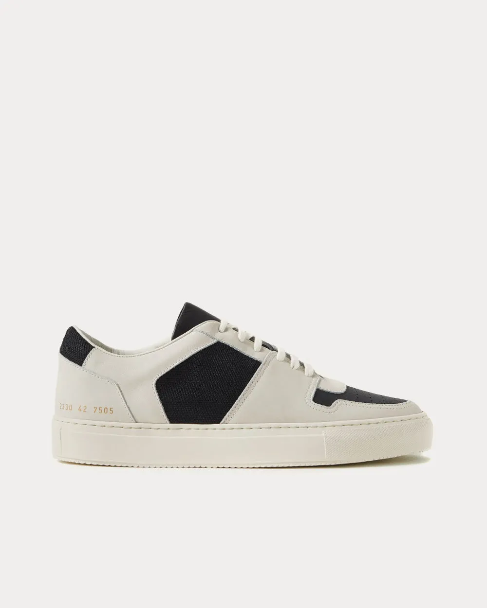 BBall Decades Mesh and Leather Light Grey Low Top Sneakers