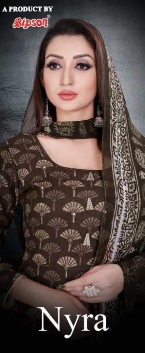 Bipson nyra Printed Pasmina Casual Wear Salwar Suit