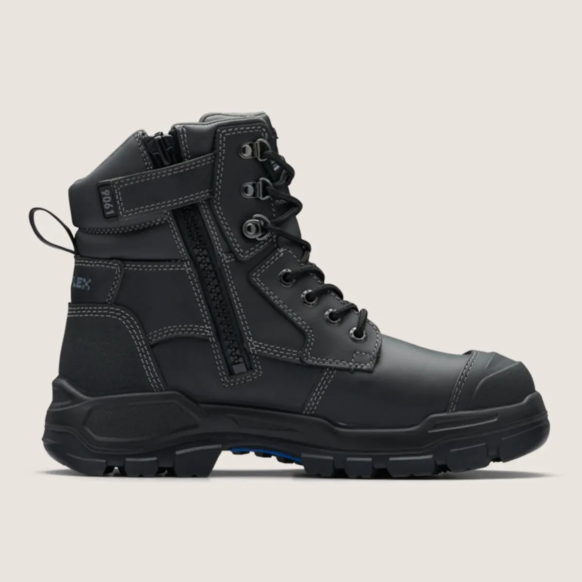 Blundstone - 9061 Rotoflex Black Steel Cap Zipsided Safety Boot