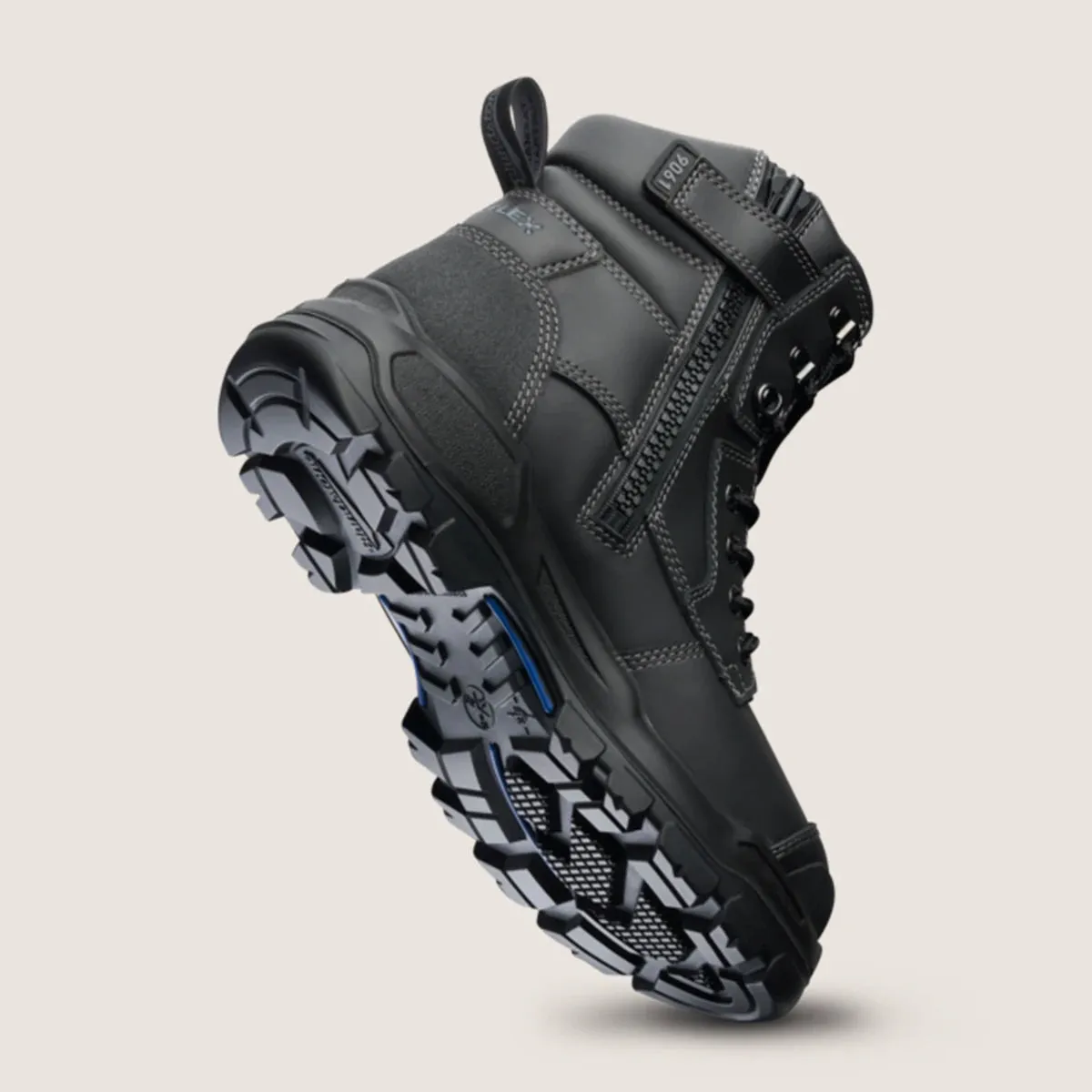 Blundstone - 9061 Rotoflex Black Steel Cap Zipsided Safety Boot