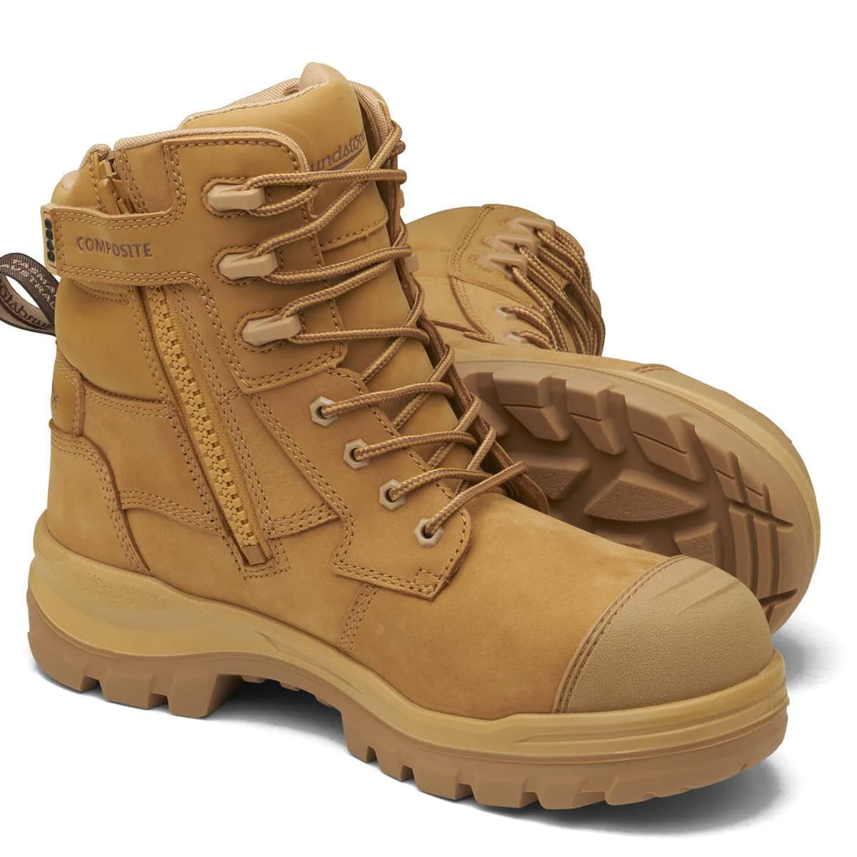 Blundstone Unisex Rotoflex  Safety Boots - Wheat #8560