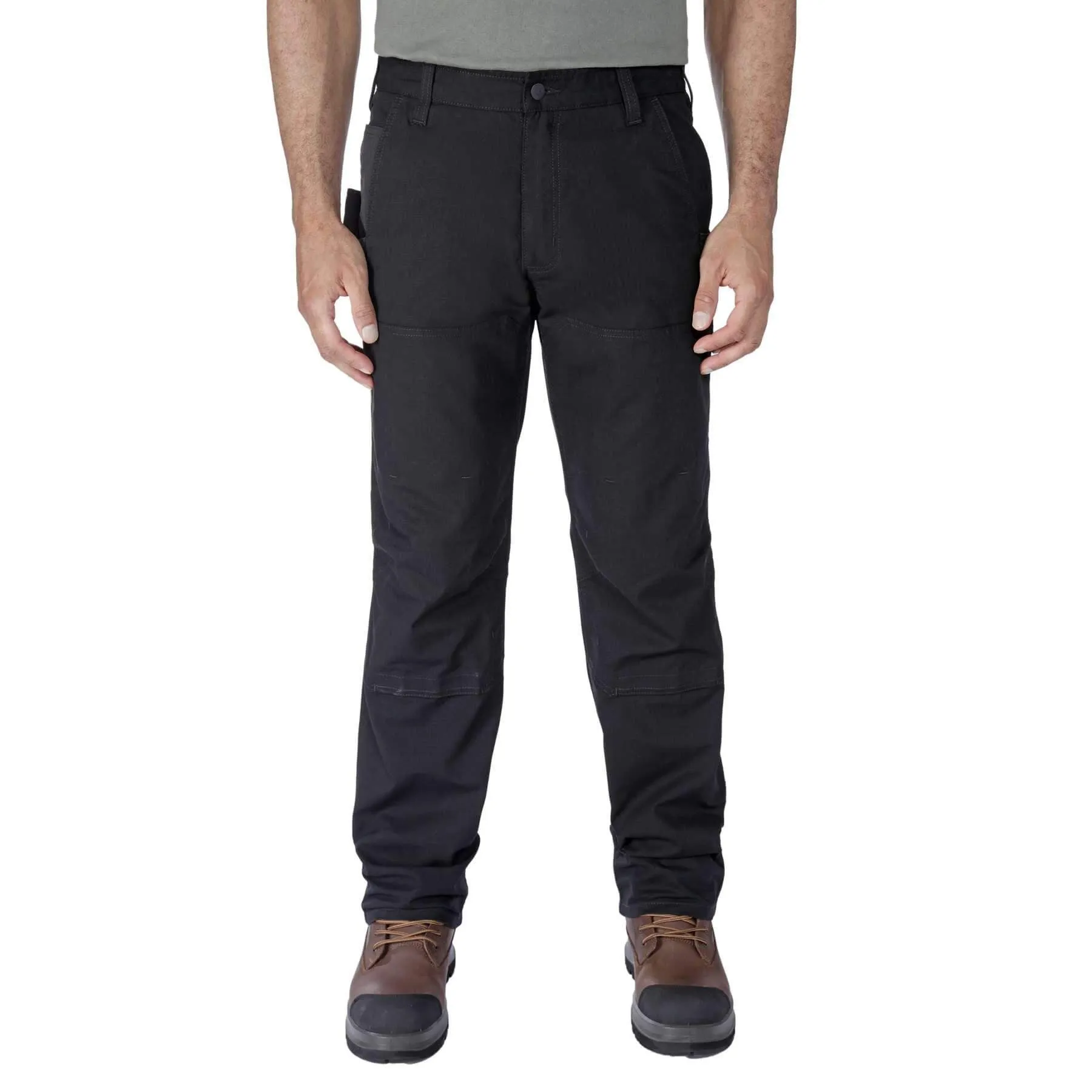 Carhartt Steel Straight Fit Rugged Flex Double-Front Ripstop Trousers 105075