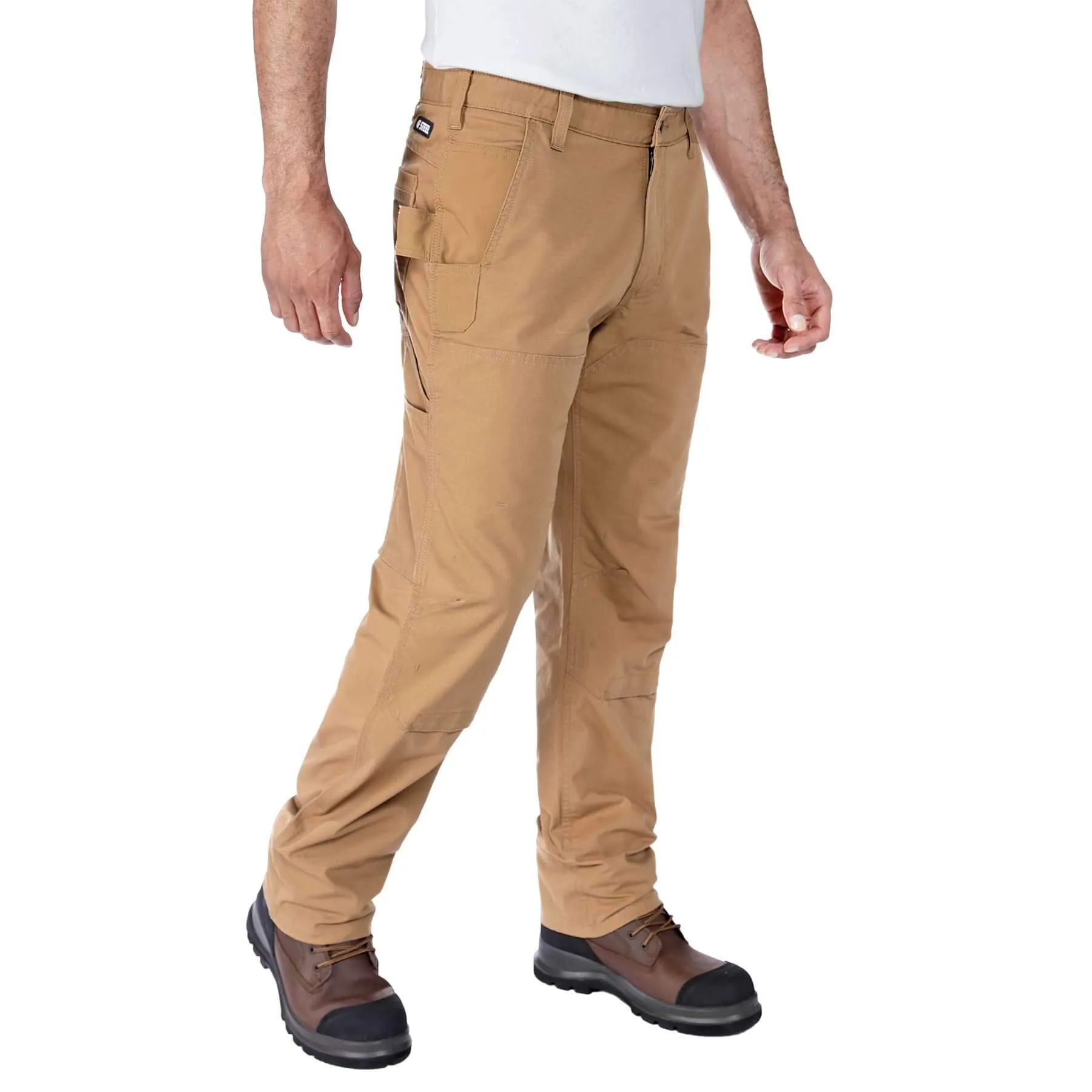 Carhartt Steel Straight Fit Rugged Flex Double-Front Ripstop Trousers 105075