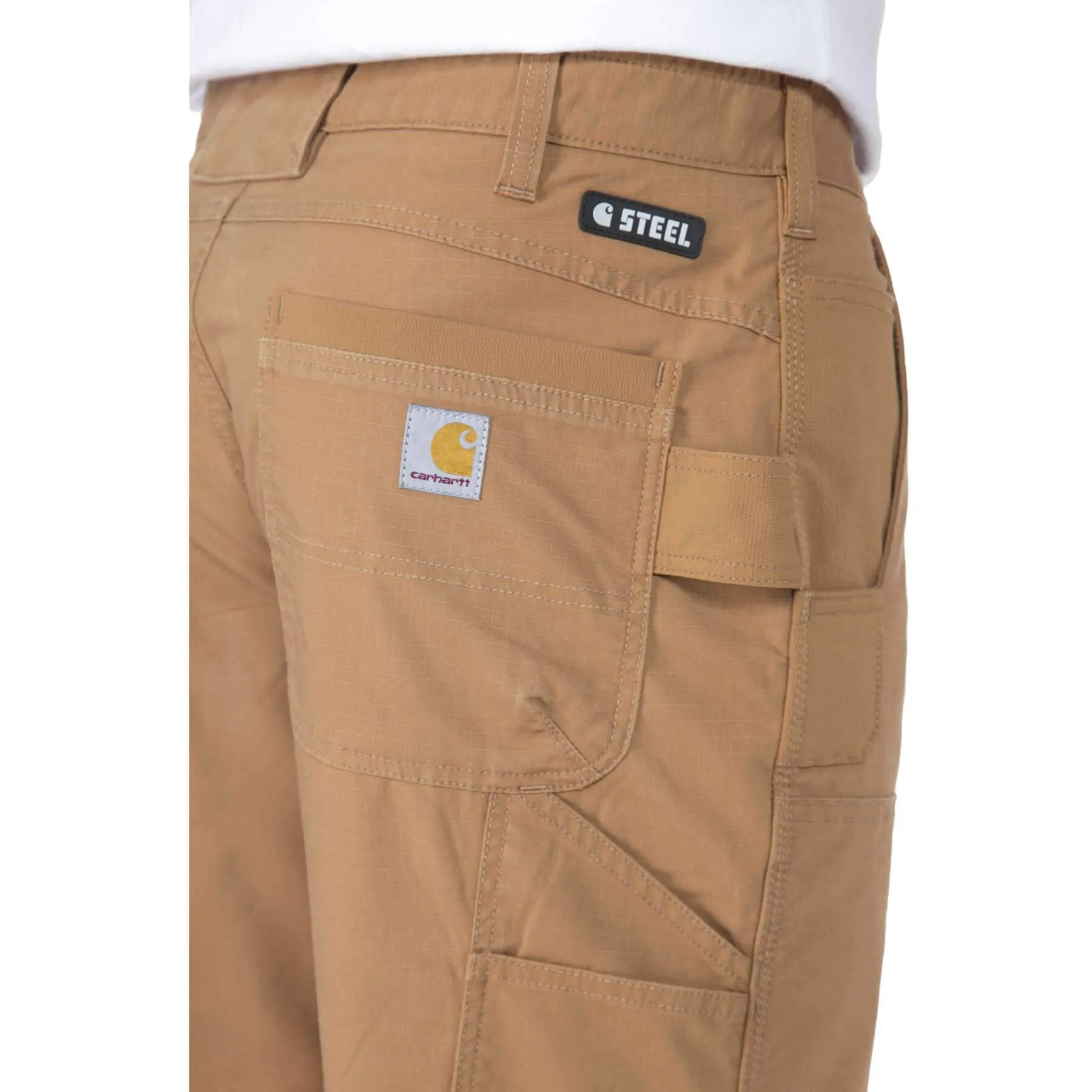 Carhartt Steel Straight Fit Rugged Flex Double-Front Ripstop Trousers 105075