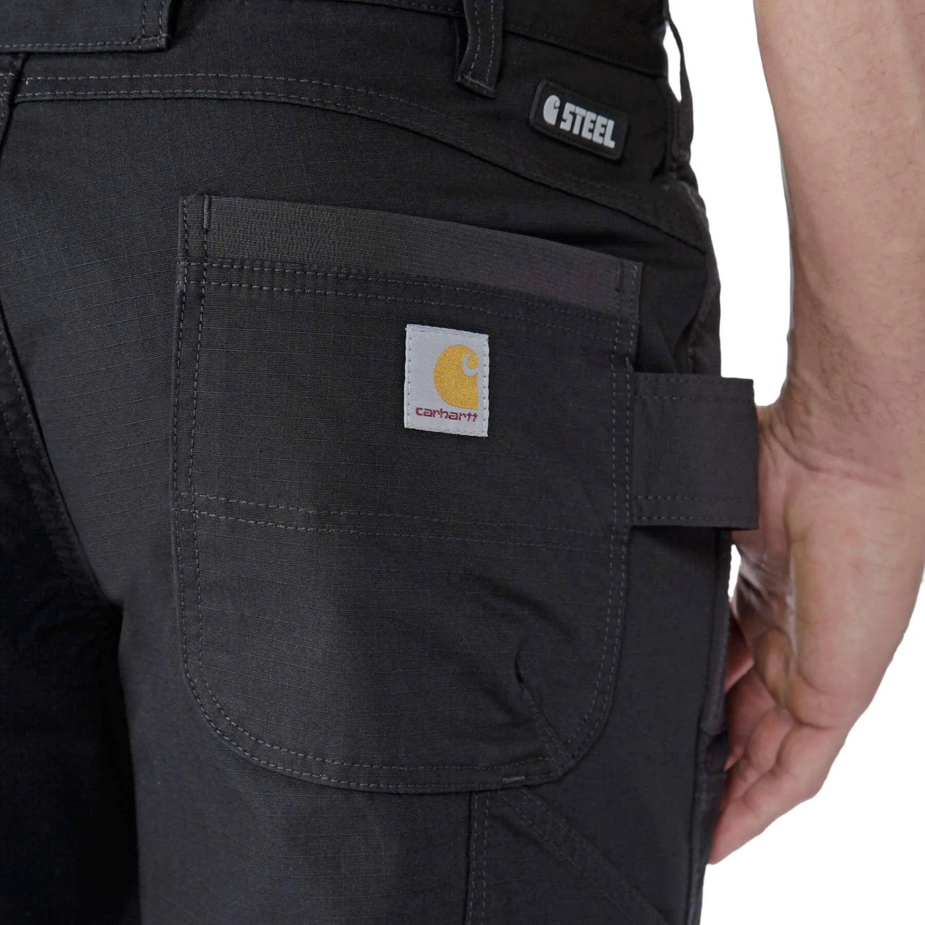 Carhartt Steel Straight Fit Rugged Flex Double-Front Ripstop Trousers 105075