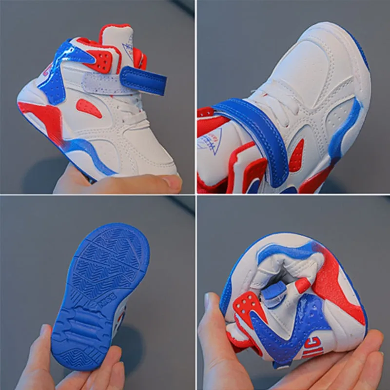 Children Basketball Shoes Girls Boys Hig-top Breathable