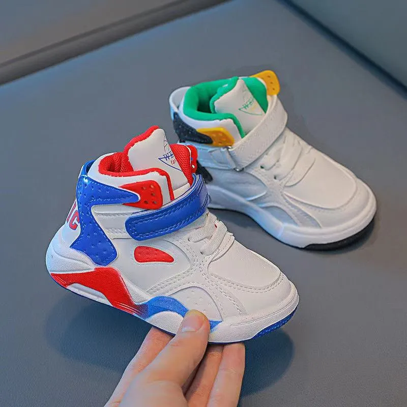 Children Basketball Shoes Girls Boys Hig-top Breathable