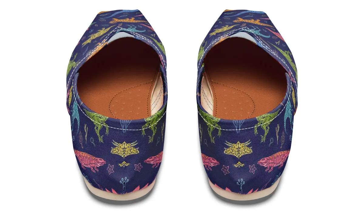 Colorful Dinosaur Pattern Casual Shoes