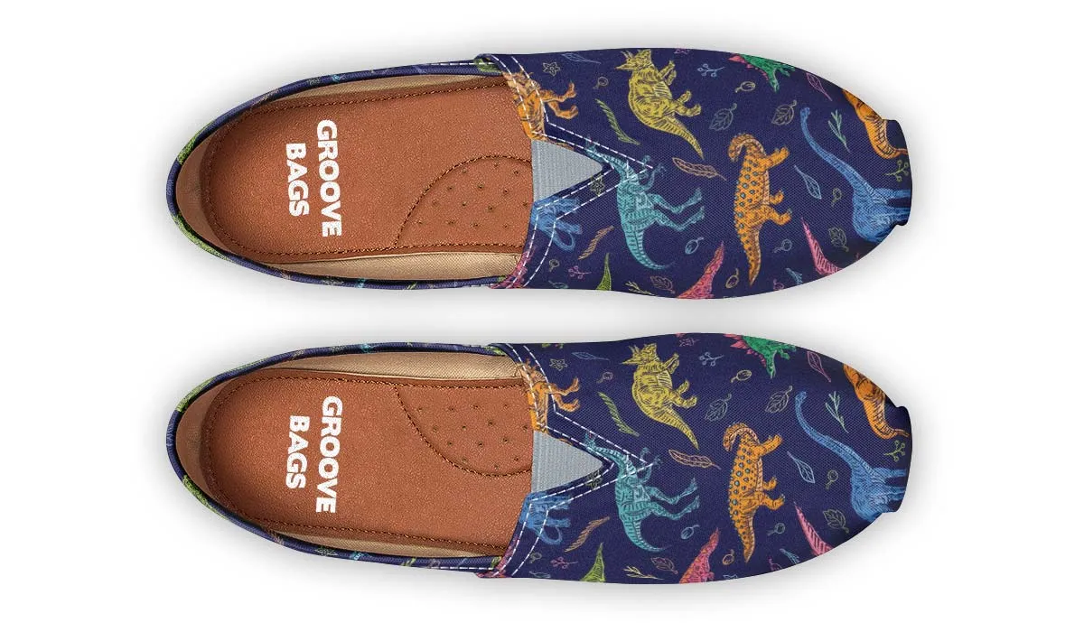 Colorful Dinosaur Pattern Casual Shoes