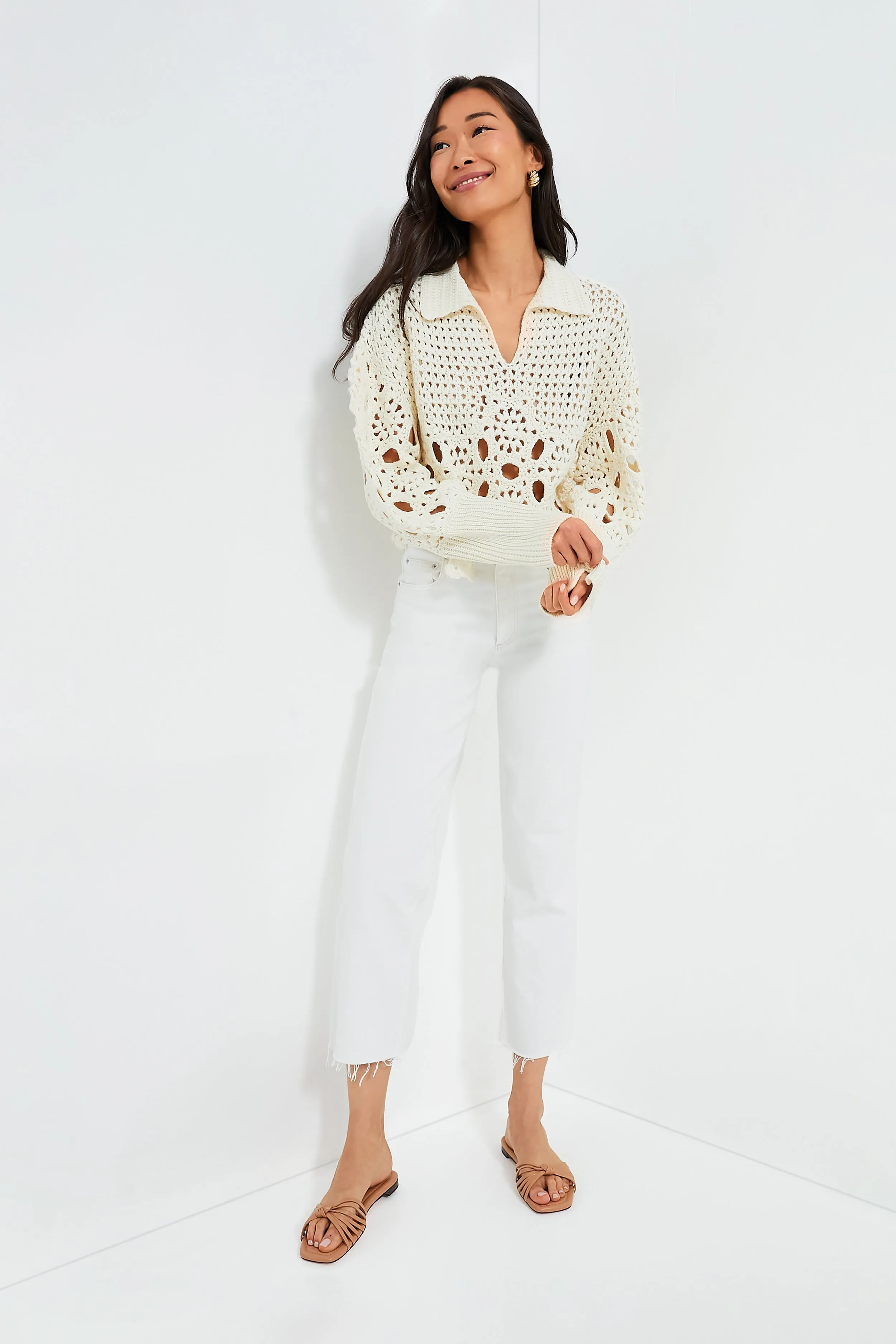Cream Mady Top