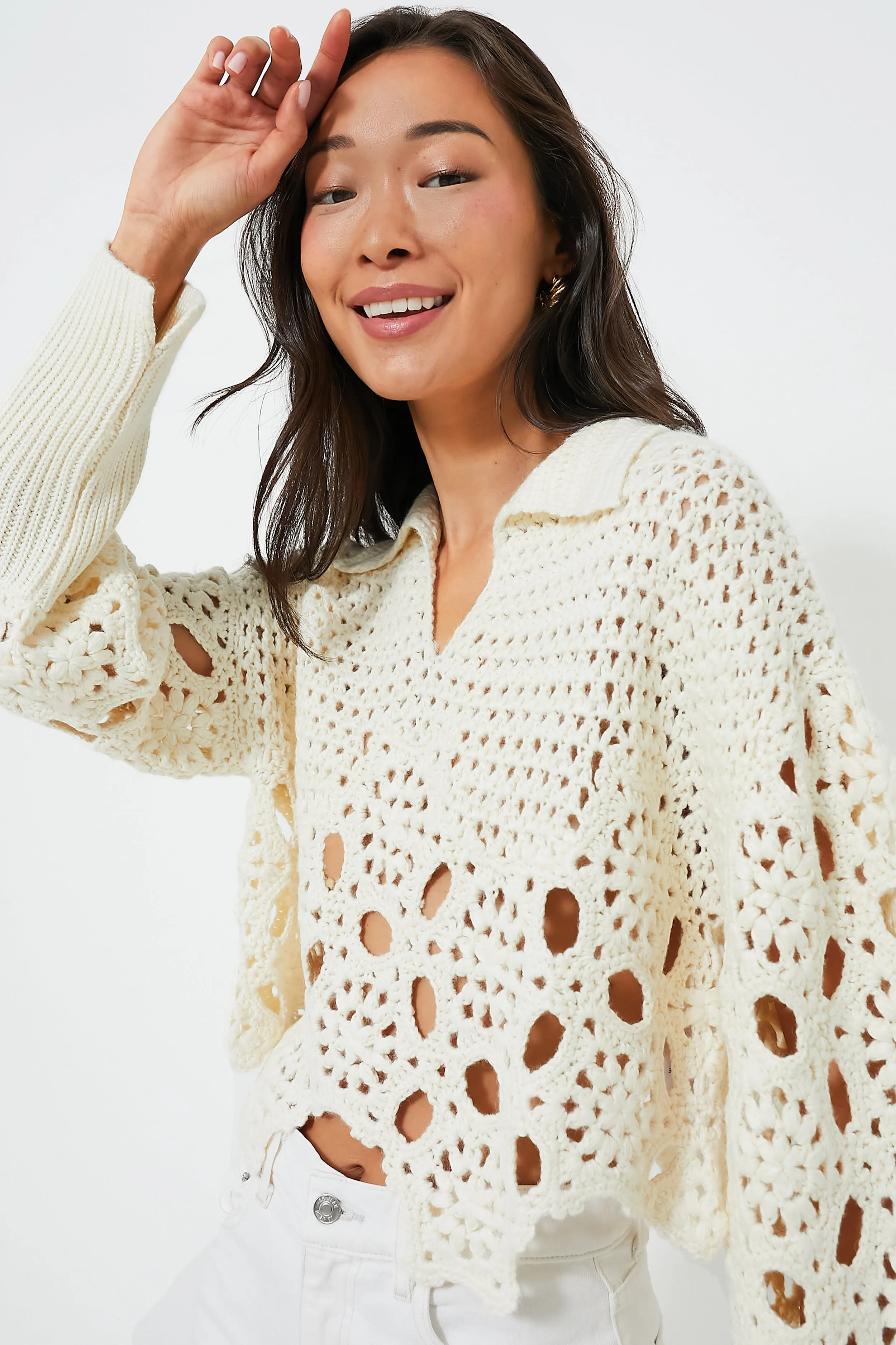 Cream Mady Top