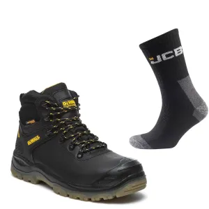 DeWalt Newark Special Offer Pack - DeWalt Newark Waterproof Safety Hiker Boots   3 Pairs Work Socks