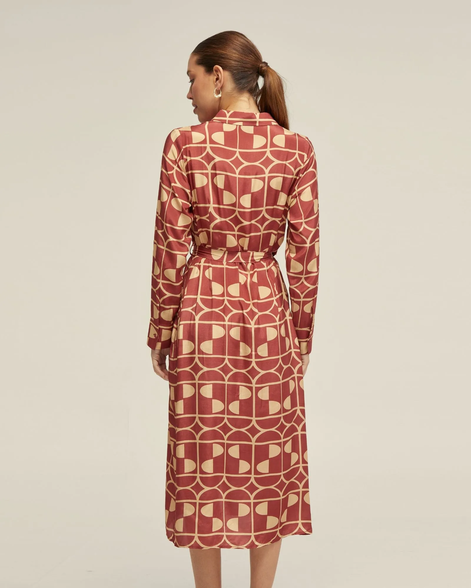 Dianne Geo Print Shirt Dress