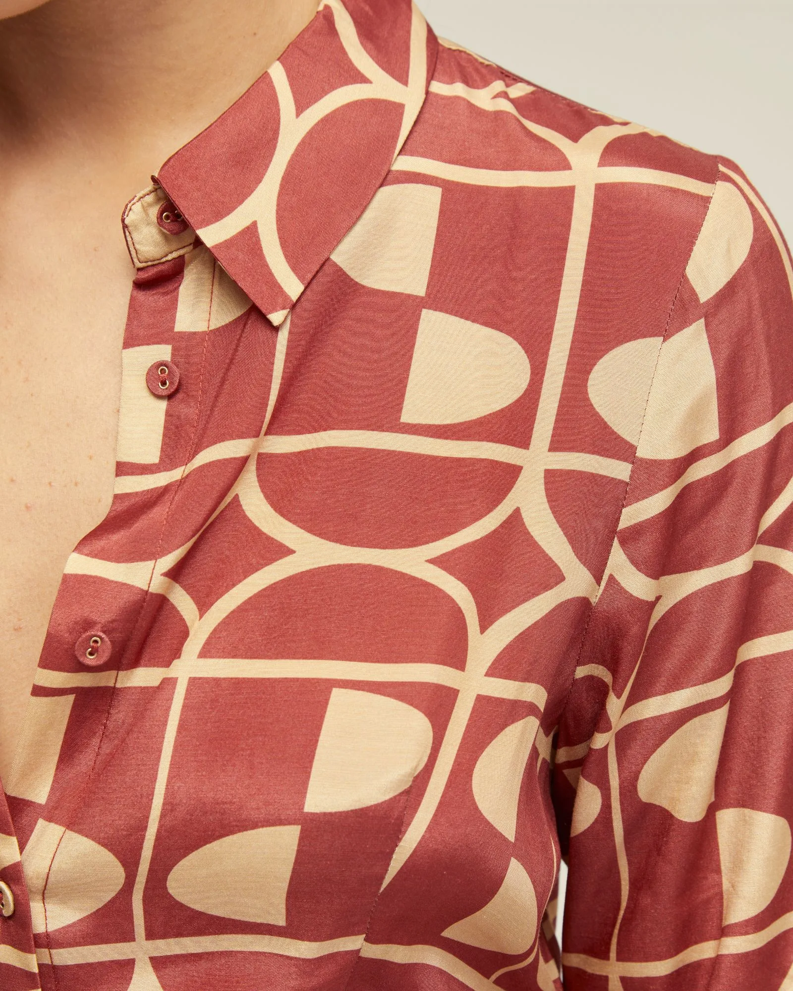 Dianne Geo Print Shirt Dress