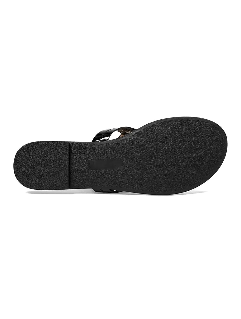 DV Gotie Sandal in Black Patent