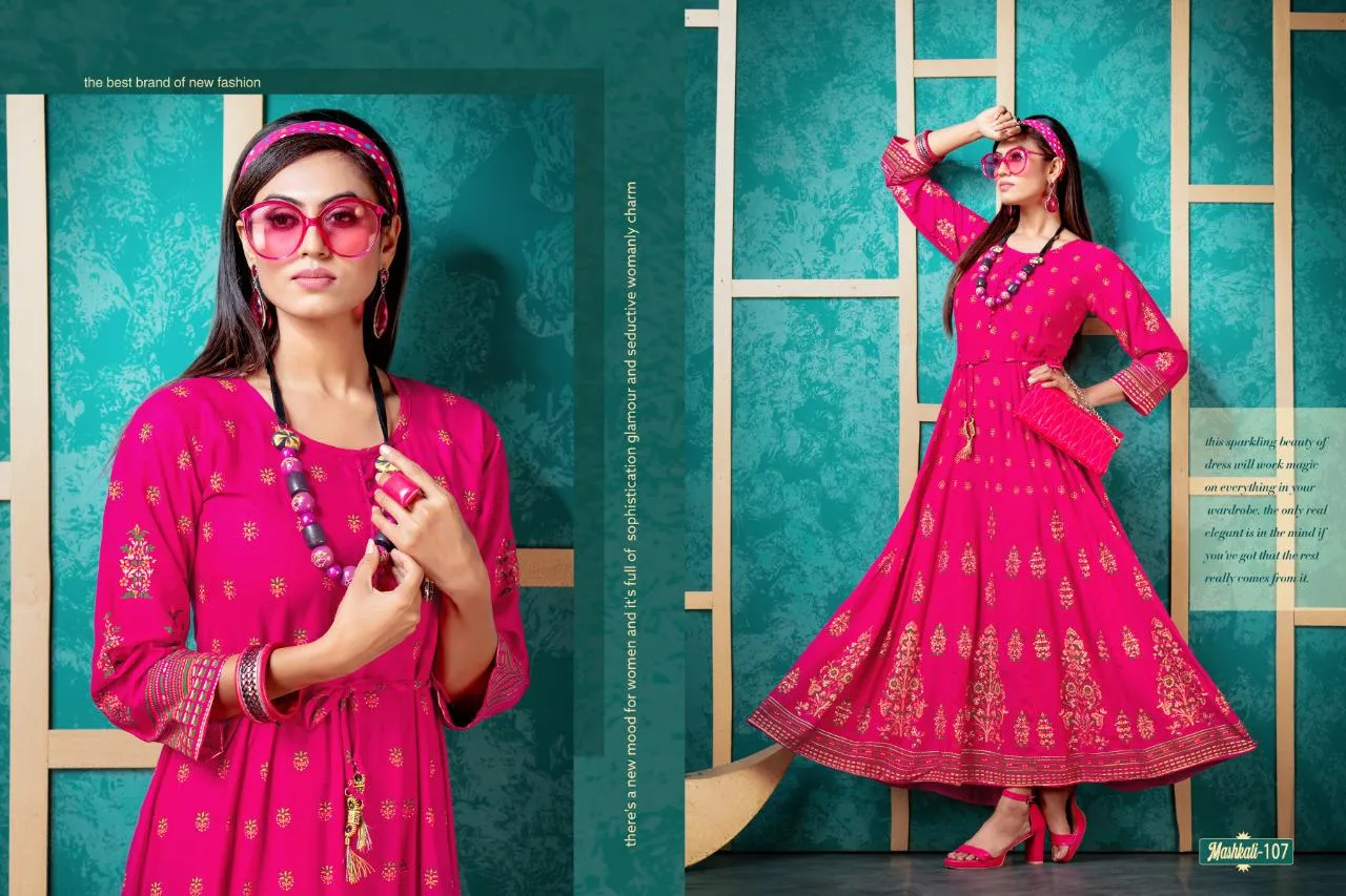 Fashion Talk Launched Mashkali Rayon Casual Wear Kurtis Collection