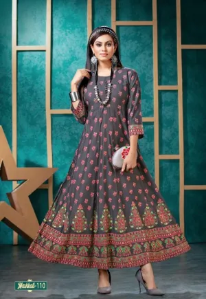 Fashion Talk Launched Mashkali Rayon Casual Wear Kurtis Collection