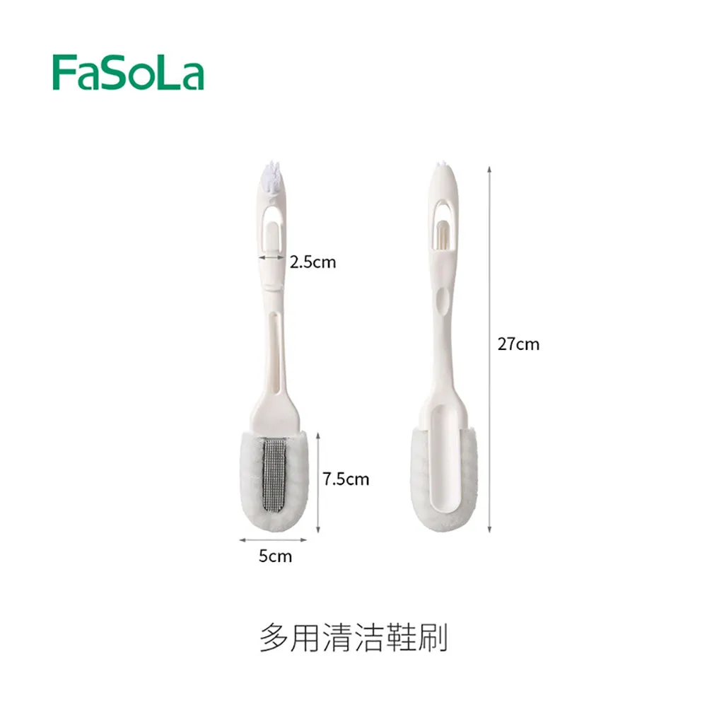 FaSoLa Multi-Purpose Shoe Cleaning Brush - White