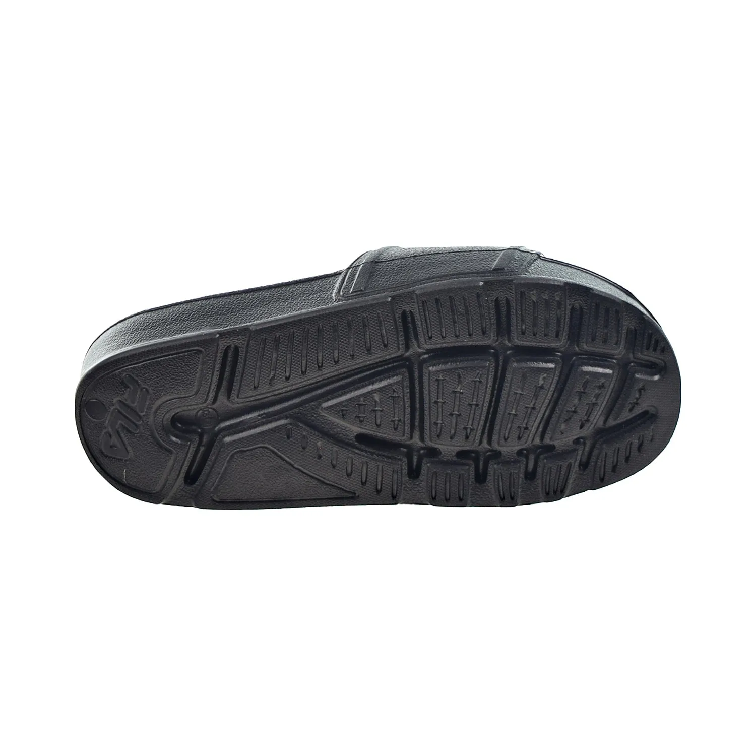 Fila Sleek LT Kids' Slide Sandals Black-Metallic Gold