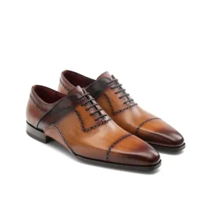 Flat Feet Shoes - Tan Leather Canberra Oxfords Shoes with Arch Support