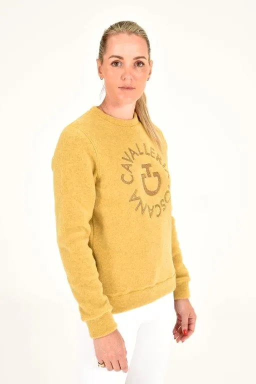 Fleece Crew Neck Pullover - Golden Ochre