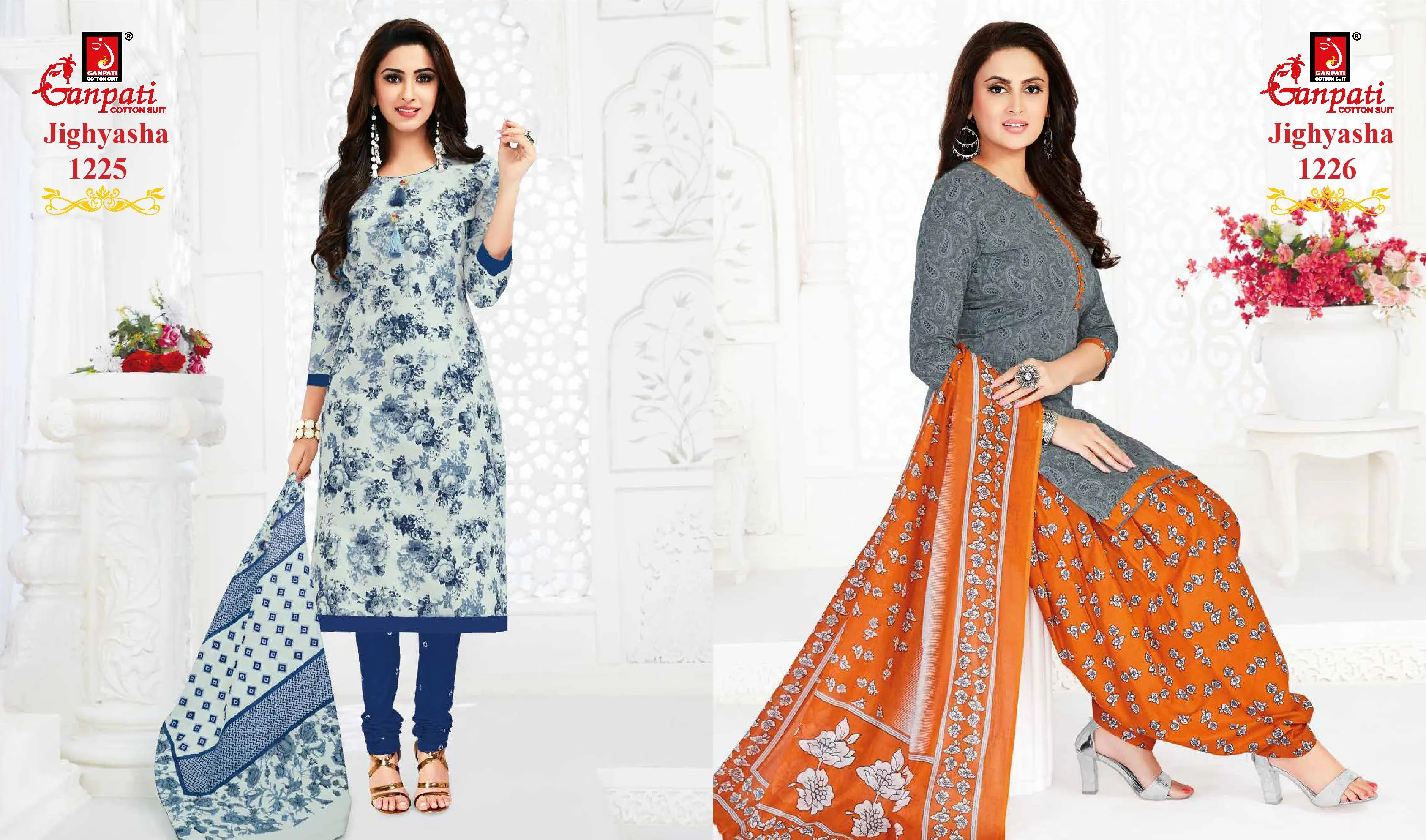 Ganpati Jighyasha Vol 12 Pure Cotton Casual Wear Salwar Kameez