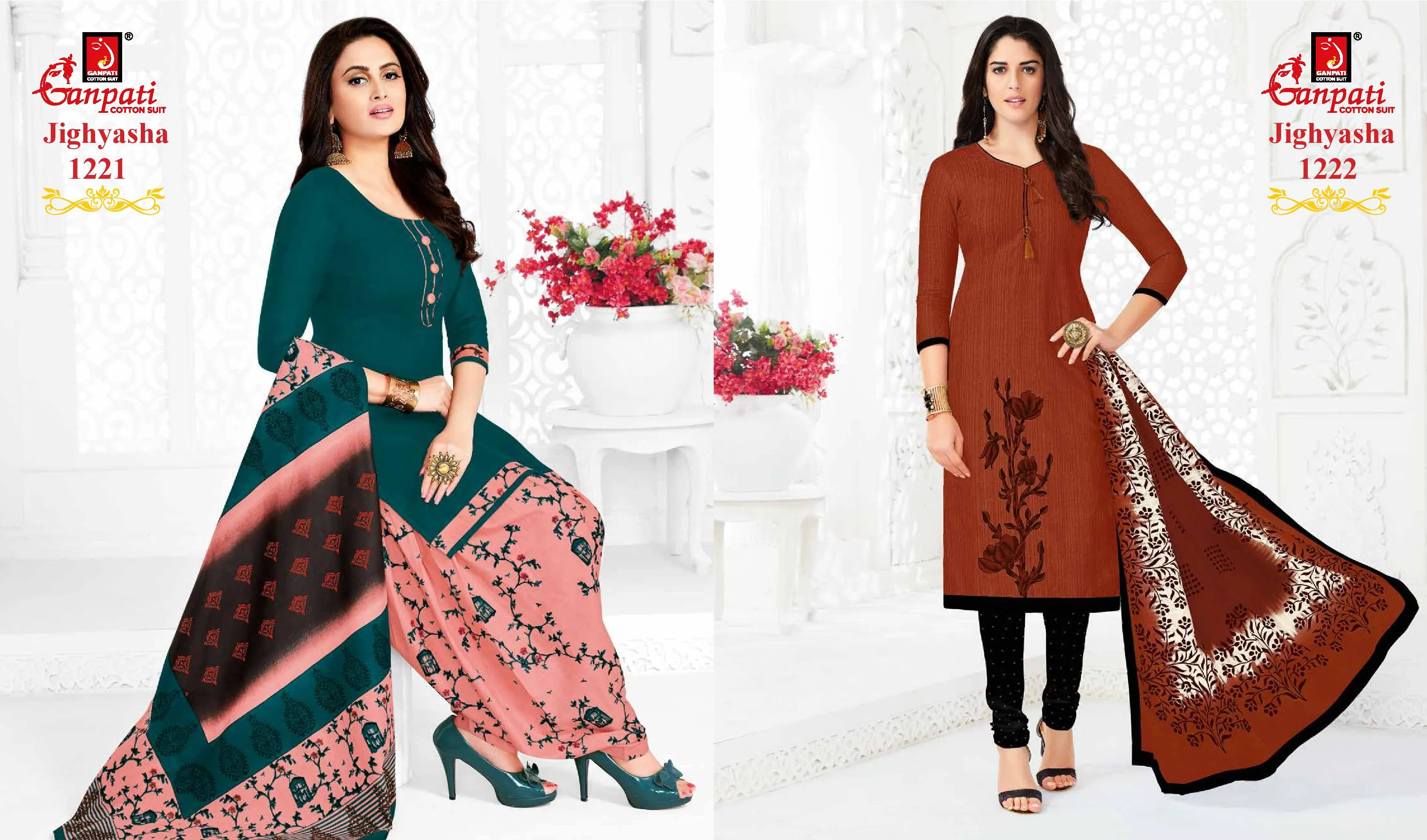 Ganpati Jighyasha Vol 12 Pure Cotton Casual Wear Salwar Kameez