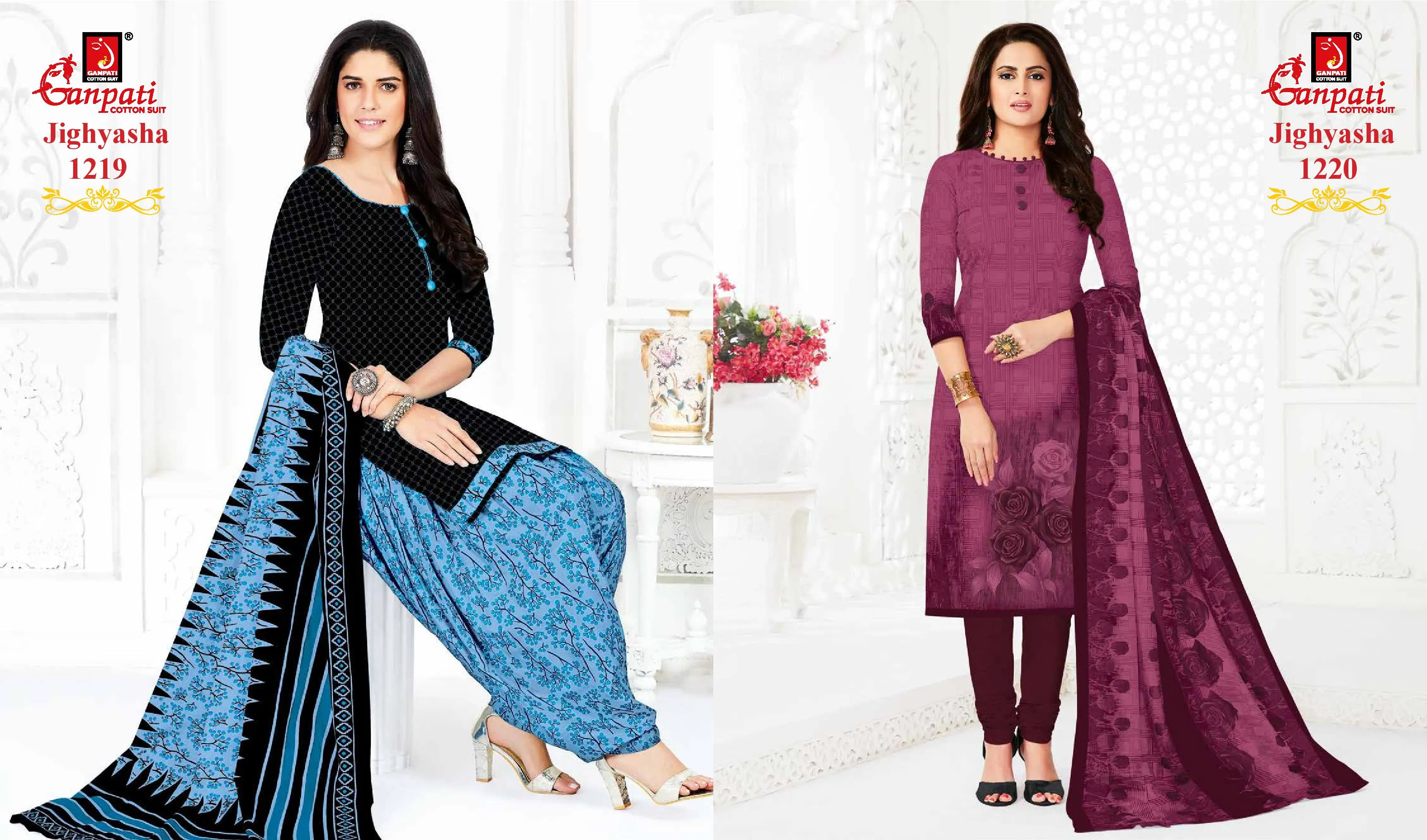 Ganpati Jighyasha Vol 12 Pure Cotton Casual Wear Salwar Kameez