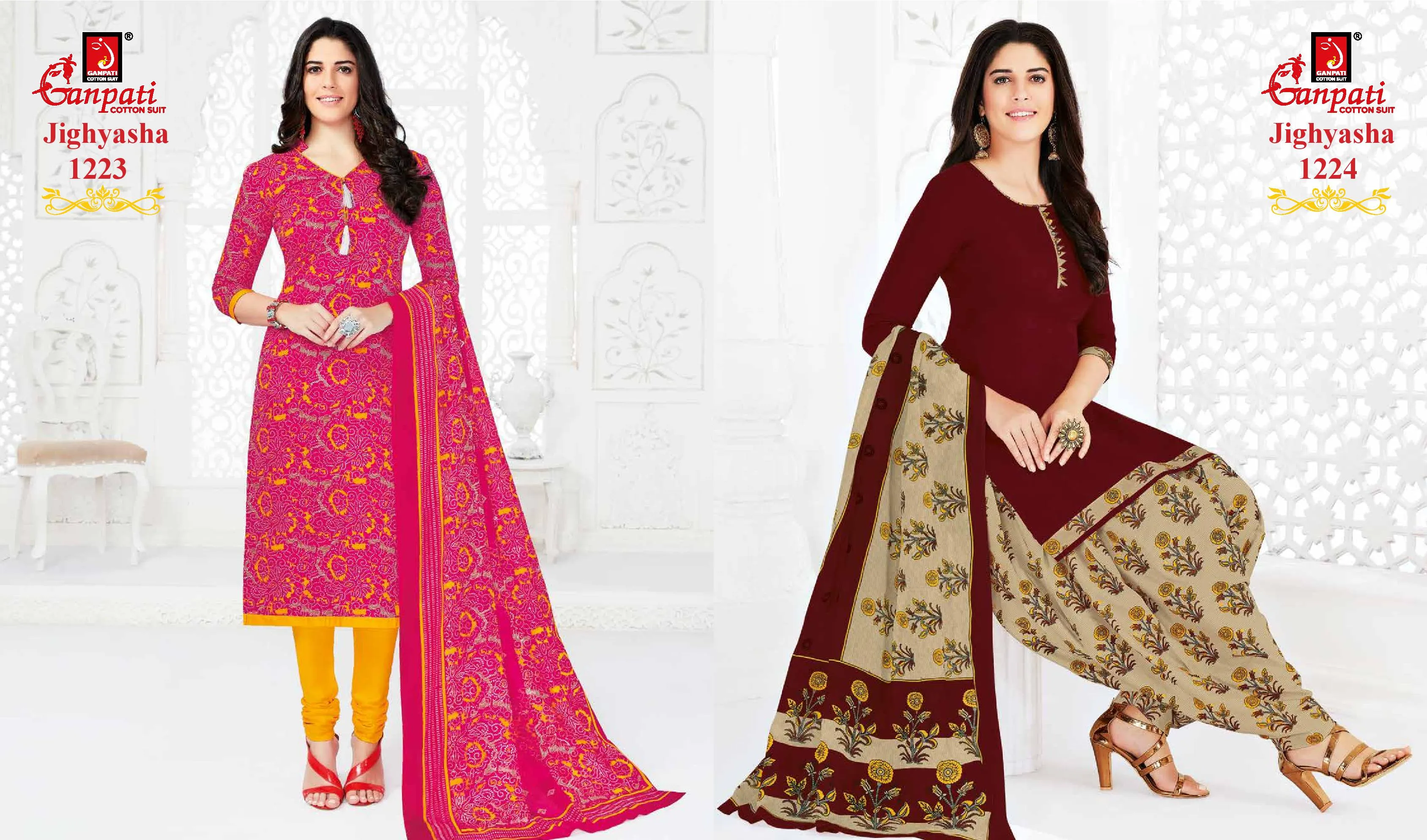 Ganpati Jighyasha Vol 12 Pure Cotton Casual Wear Salwar Kameez