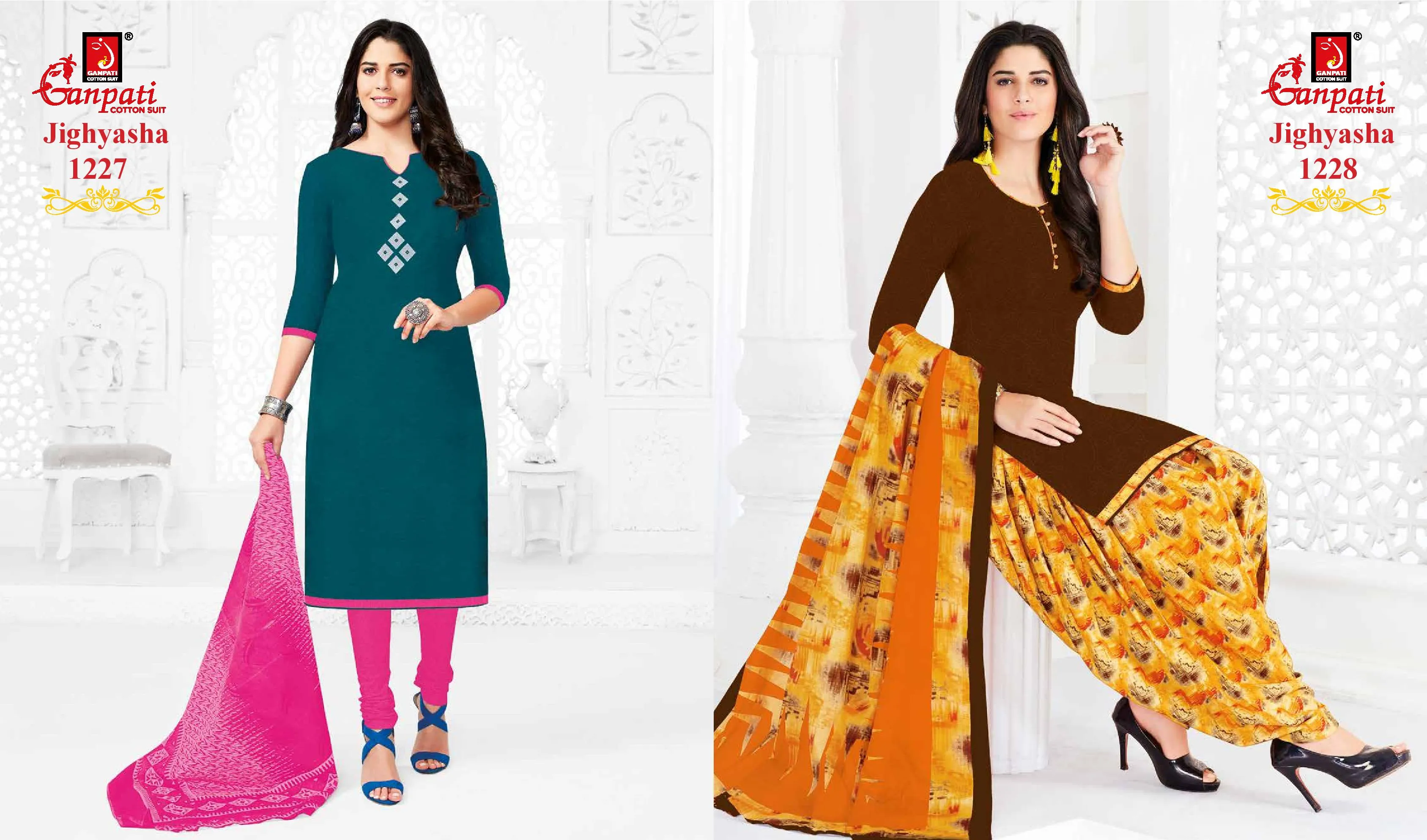 Ganpati Jighyasha Vol 12 Pure Cotton Casual Wear Salwar Kameez