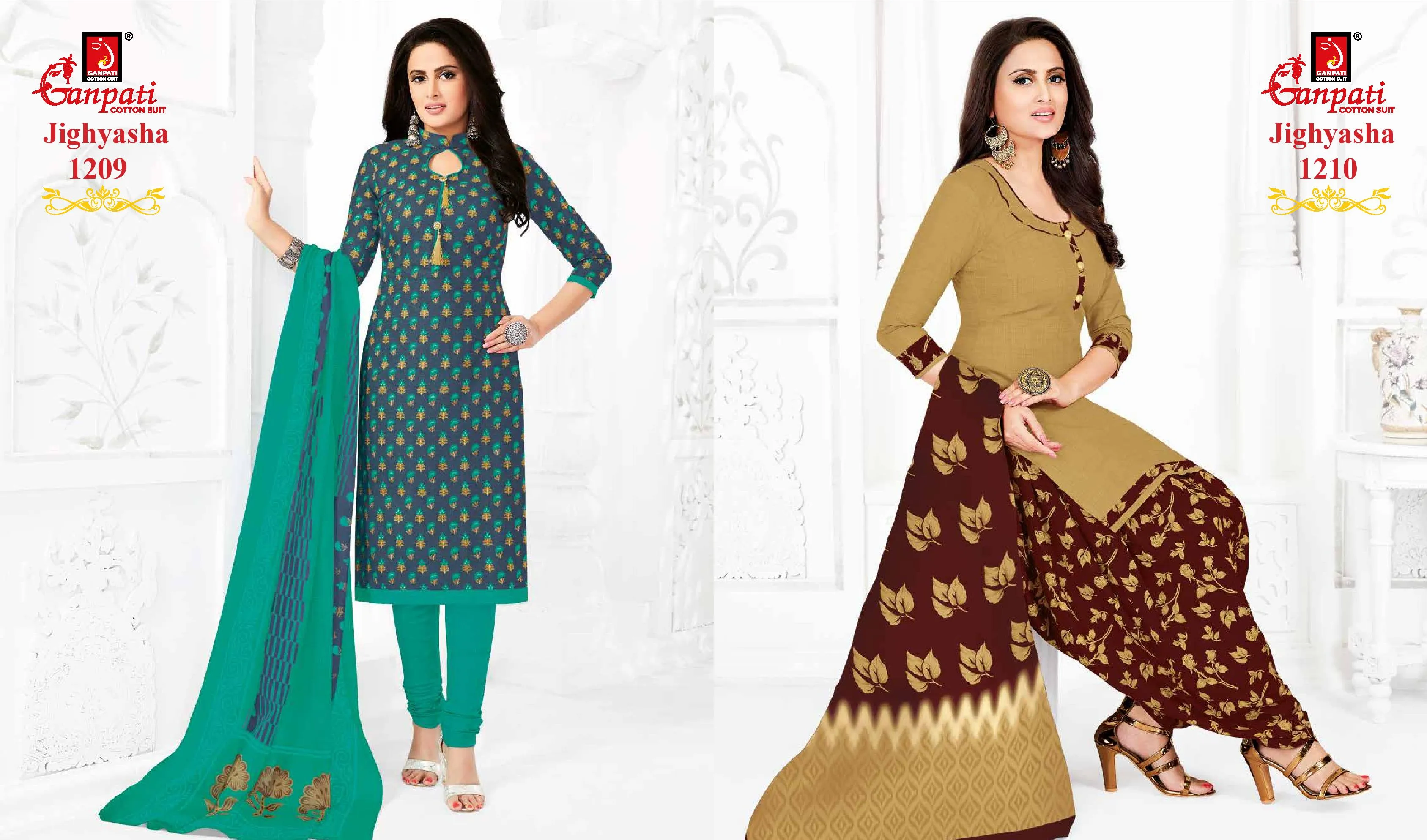 Ganpati Jighyasha Vol 12 Pure Cotton Casual Wear Salwar Kameez