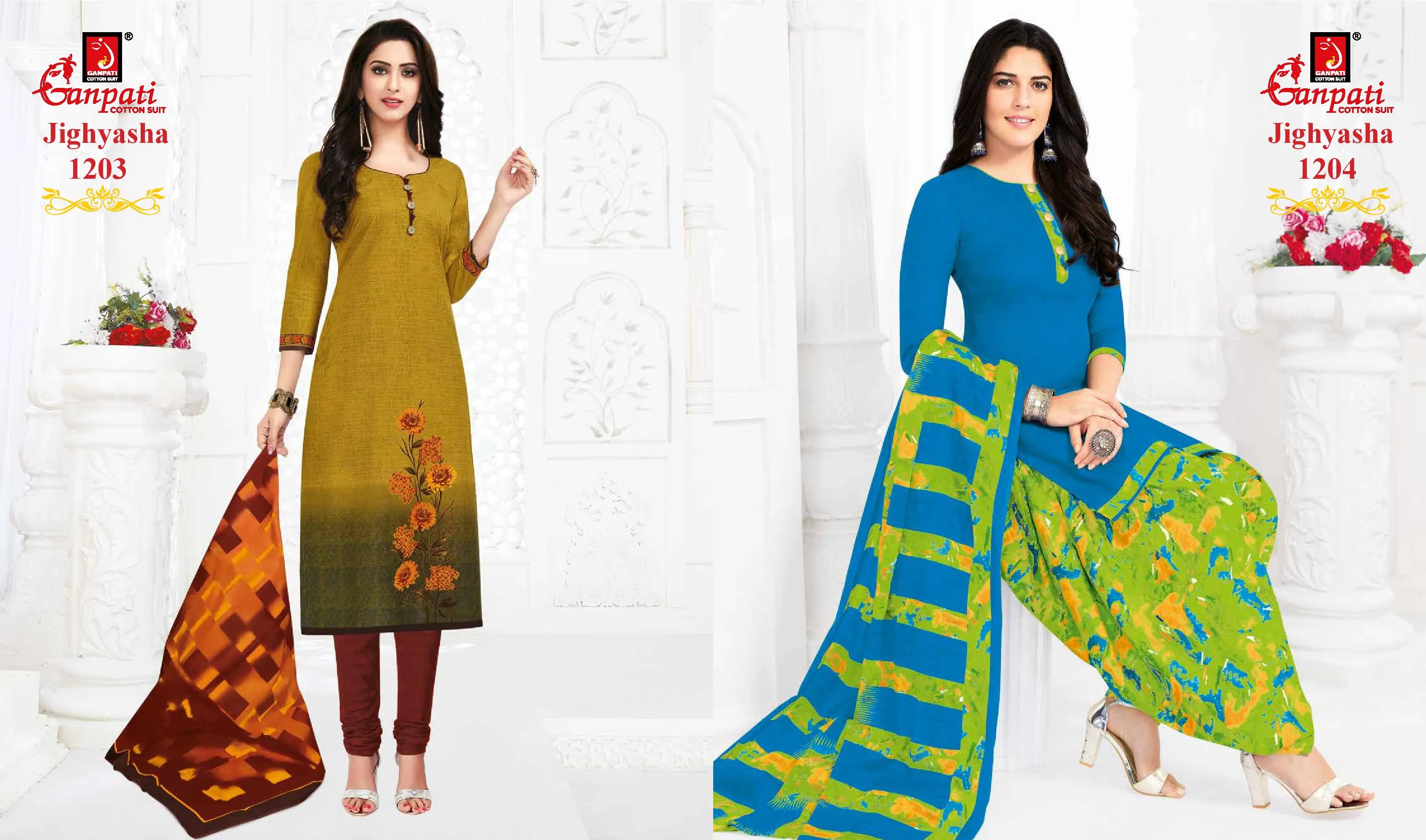 Ganpati Jighyasha Vol 12 Pure Cotton Casual Wear Salwar Kameez