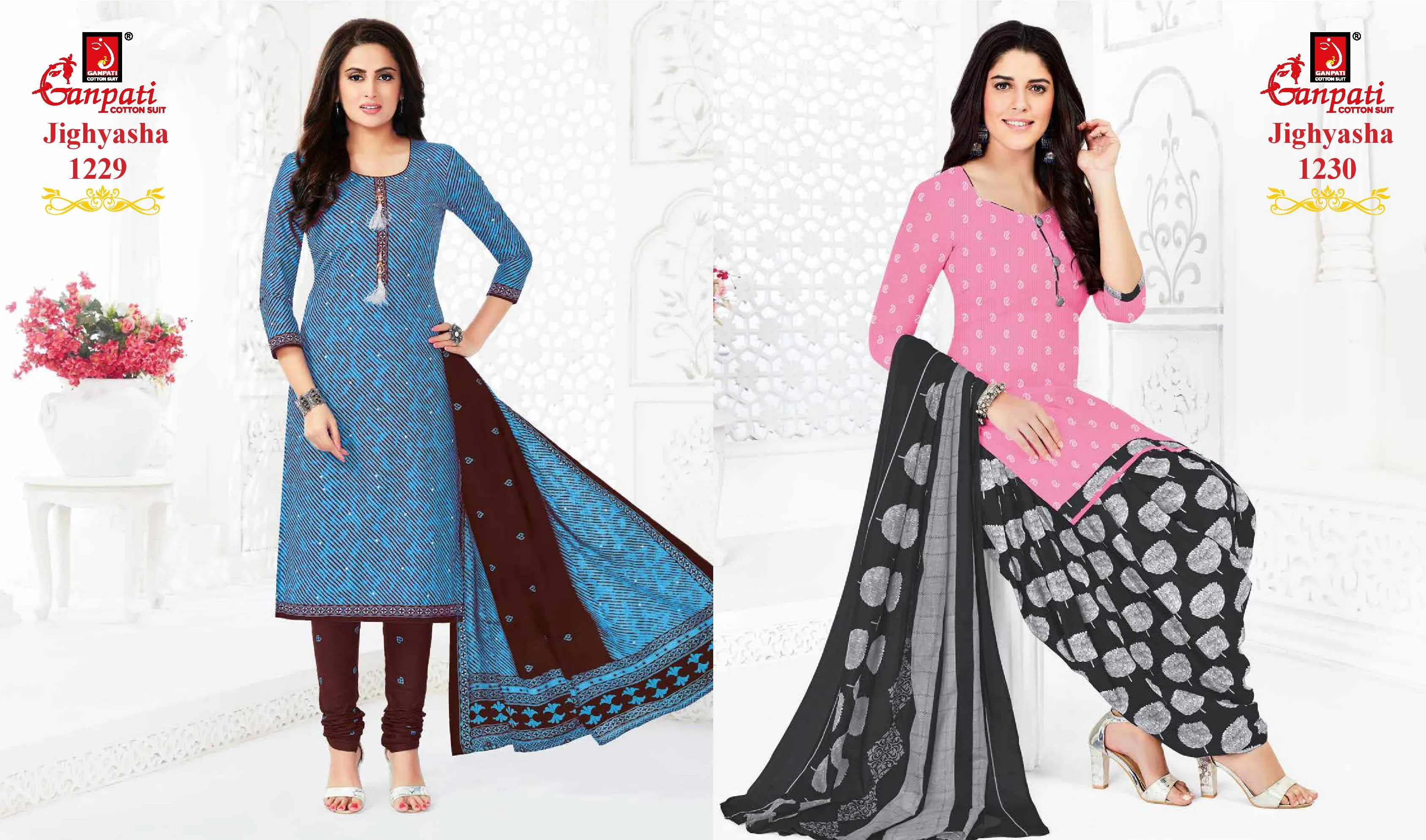 Ganpati Jighyasha Vol 12 Pure Cotton Casual Wear Salwar Kameez