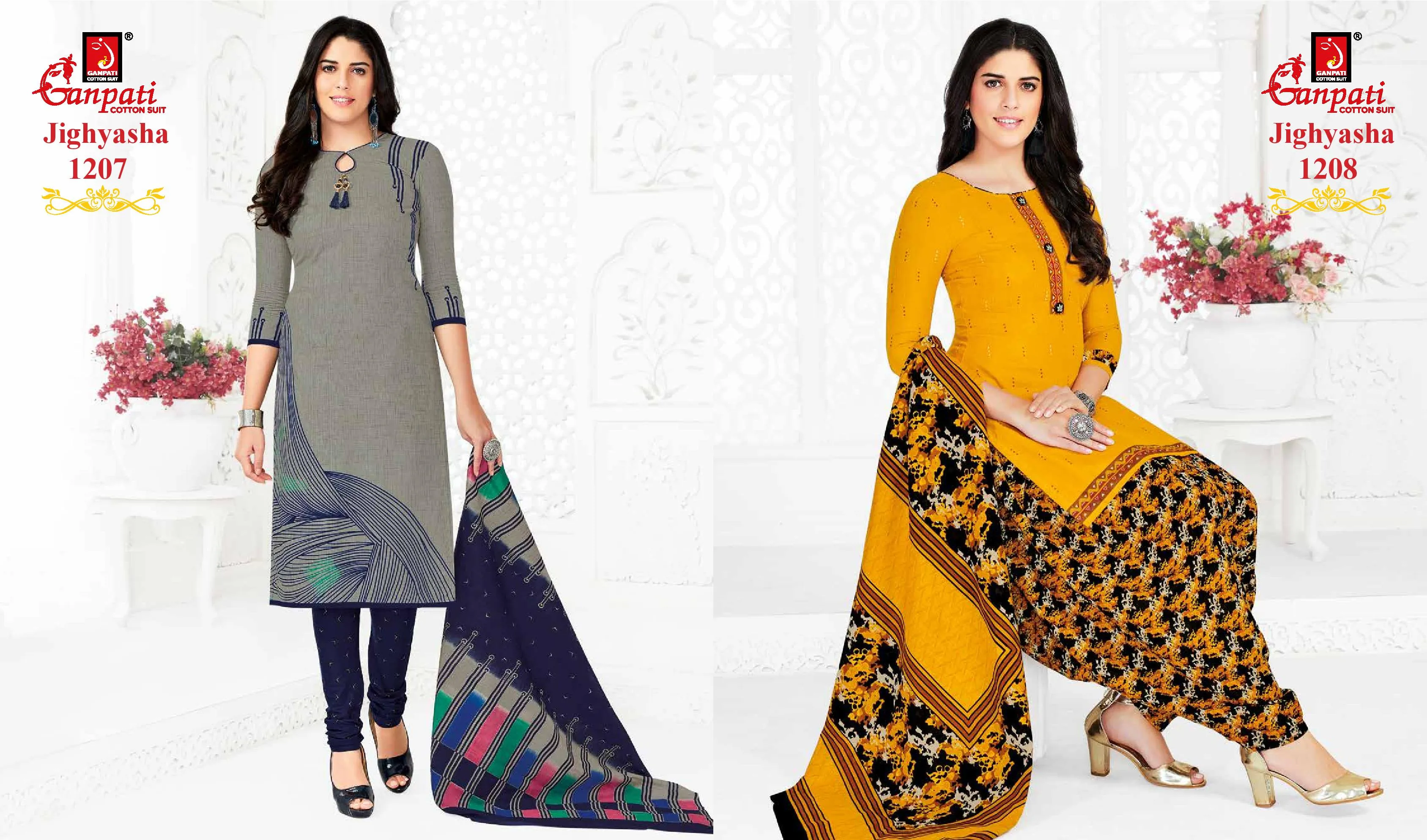 Ganpati Jighyasha Vol 12 Pure Cotton Casual Wear Salwar Kameez