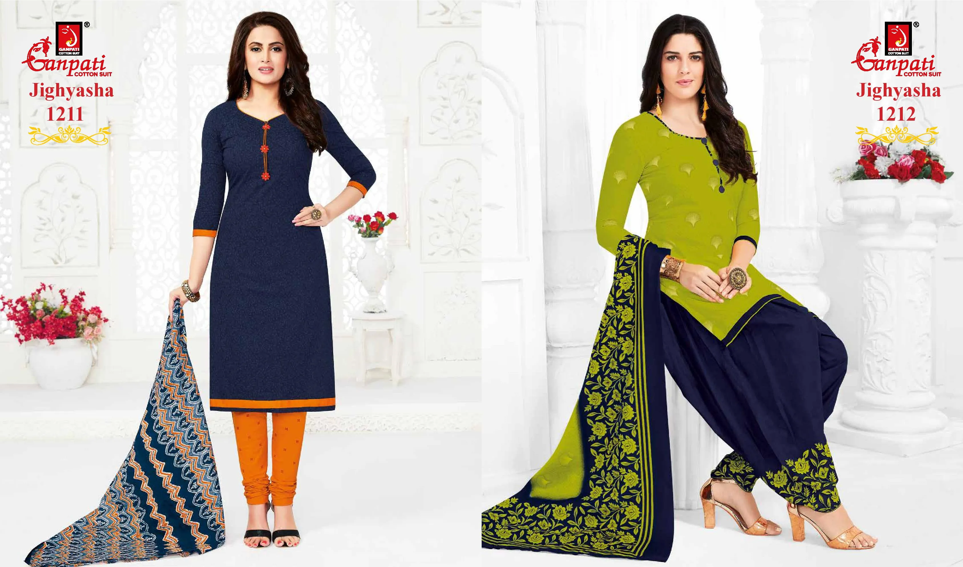 Ganpati Jighyasha Vol 12 Pure Cotton Casual Wear Salwar Kameez