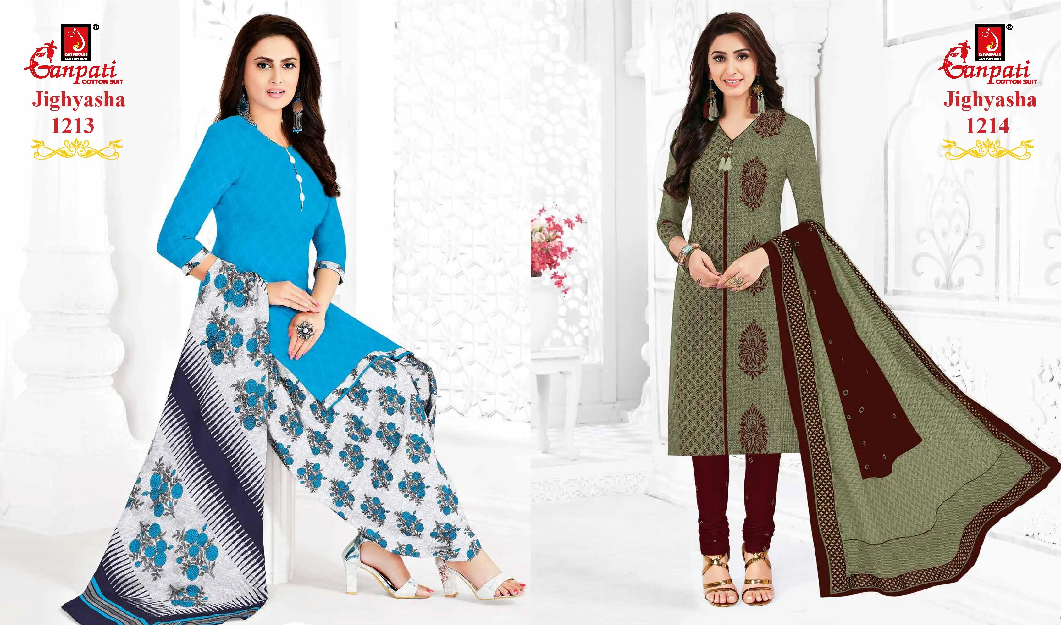 Ganpati Jighyasha Vol 12 Pure Cotton Casual Wear Salwar Kameez