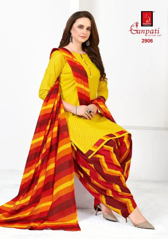 Ganpati Launched Payal Vol 29 Cotton Casual Wear Salwar Suits
