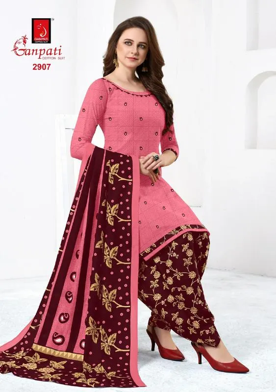 Ganpati Launched Payal Vol 29 Cotton Casual Wear Salwar Suits