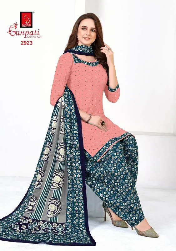 Ganpati Launched Payal Vol 29 Cotton Casual Wear Salwar Suits